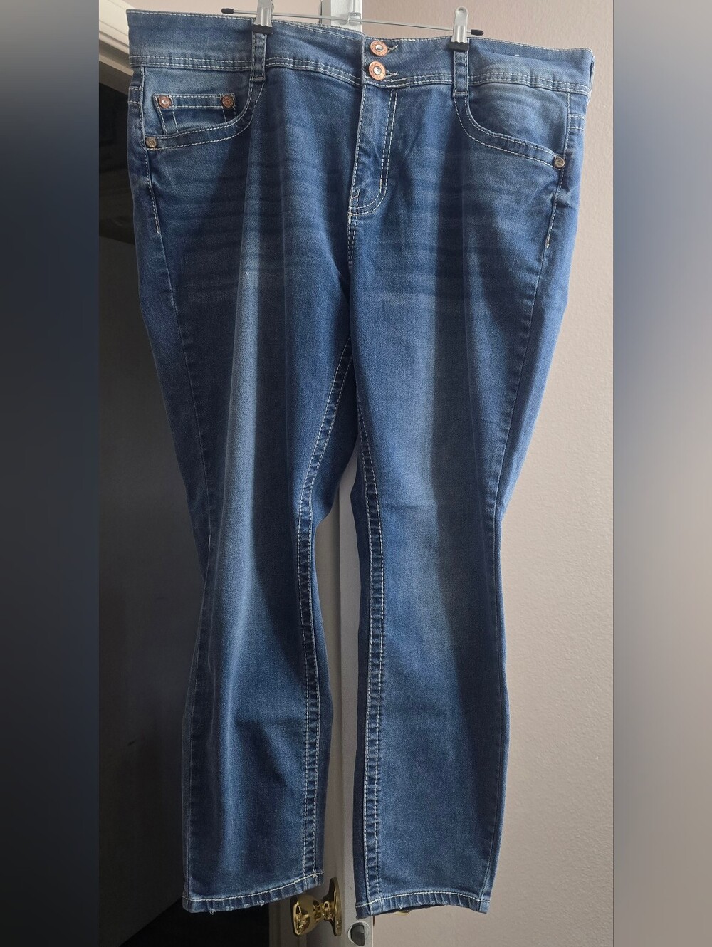 S83 Gemma Rae Women's Signature Fit Blue Denim Jeans With Embellisments